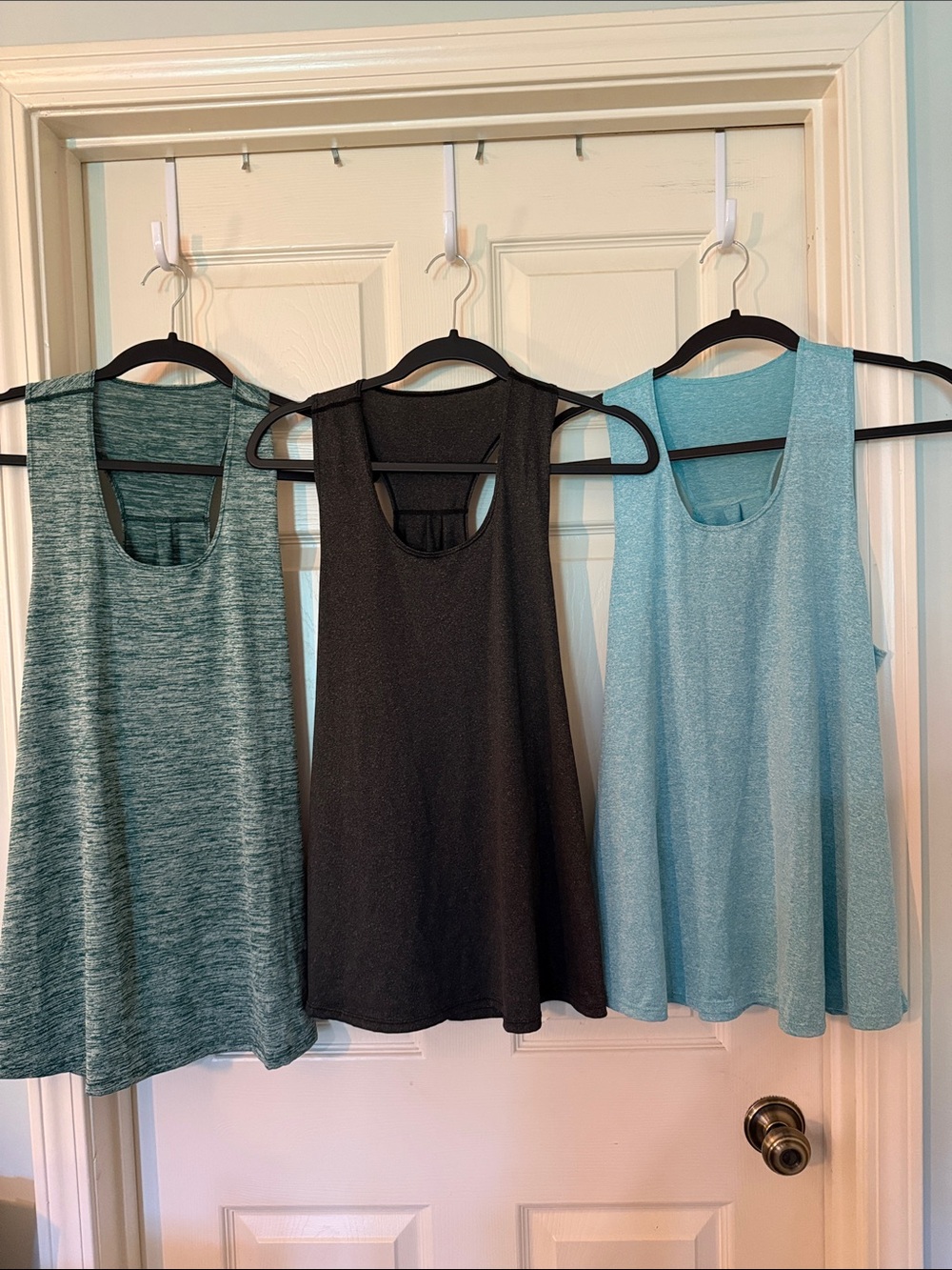 Women’s Racerback Tank Top - Black, Teal, Light Blue Bought From Amazon